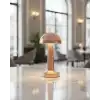 Şarjlı LED Masa Lambası 3 Kademe Dokunmatik Bronz Modern Tasarım