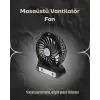 Şarjlı USB Fan – Masaüstü Mini Vantilatör, Taşınabilir, Işıklı, 3 Kademeli, Sessiz