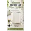 Sensörlü Çöp Kovası 20 Litre Antibakteriyel UV Işık Çöp Torbası Sabitleyici Aparat 4 Pil Hediyeli