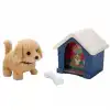 Sesli ve Hareketli Kulübeli Sevimli Peluş Köpek