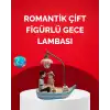 Sevgililer Günü İçin Romantik Çift Figürlü Dekoratif Gece Lambası