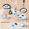 Sevimli Panda Tasarımlı Peluş Anahtarlıklı Ayna