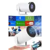 Sinema Projektörü Android HDMI USB WİFİ Ses Çıkışlı Ayaklı Projeksiyon Taşınabilir