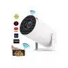 Sinema Projektörü Android HDMI USB WİFİ Ses Çıkışlı Ayaklı Projeksiyon Taşınabilir