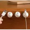 Siyah Beyaz Kablo Sabitleme Klipsi 10 lu