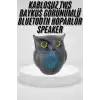 Siyah Bluetooth Hoporlör Baykuş Speaker Bluetooth 5.0 Bağlantılı