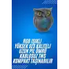 Siyah Bluetooth Hoporlör Baykuş Speaker Bluetooth 5.0 Bağlantılı