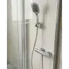Siyah Duş Başlığı Seti Spiral Hortumlu El Duşu ve Duvar Askısı Banyo Seti
