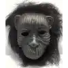 Siyah Eva Goril Maskesi Peluş Tüylü Orangutan Model