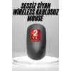 Kablosuz Mouse Siyah Optik USB Alıcılı 1600 DPI Ayarlanabilir Hassasiyet BX-315961