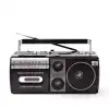 Siyah Kaset Çalar - Bluetooth Usb Tf Aux Fm Özellikli