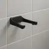 Siyah Metal Tuvalet Kağıdı Tutucu Mat Kaplama Banyo Peçetelik