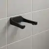 Siyah Metal Tuvalet Kağıdı Tutucu Mat Kaplama Banyo Peçetelik