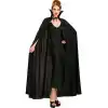 Siyah Renk Yakalı Halloween Pelerini 120 cm