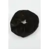 Siyah Renkli Kadife Simit Toka 8 cm