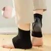 Siyah Silikon Topuk Nemlendirici Çorap