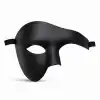 Siyah Yarım Erkek Maske – Phantom Parti & Balo Maskesi