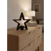 Siyah Yıldız Şeklinde Mumluk Loş Işık Dekor Aksesuarı