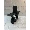 Siyah Yıldız Şeklinde Mumluk Loş Işık Dekor Aksesuarı