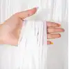 Soft Beyaz Renk Duvar ve Kapı Perdesi