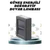 Solar Lamba Dekoratif Aplik Su Geçirmez Led Işıklı Duvar Lambası