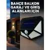 Solar LED Bahçe Aydınlatma Lambası 3 Işık Modlu Sensörlü Duvar Tipi Dış Mekan