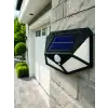 Solar LED Bahçe Aydınlatma Lambası 3 Işık Modlu Sensörlü Duvar Tipi Dış Mekan