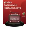 Solar Panelli Alev Işıklı Bluetooth Hoparlör – Çoklu Giriş, Uzun Pil Ömrü