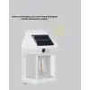 Solar Sensörlü Dış Mekan Lamba 3 Işık Modlu ve IP65 Dayanıklı