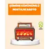 Şömine Alev Işıklı Solar Bluetooth Hoparlör – 7w Güçlü Ses, Fm Radyo
