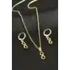 Sonsuzluk Taşlı Set Kolye