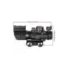 SPIKE 4X32 Kırmızı Işıklı  Dürbünü 4x32
