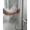 Spiral Hortumlu 4 Kademeli Krem El Duşu Başlığı Banyo Duş Seti