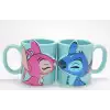 Stitch Ve Angel 3D Figürlü Çift Kupa Bardak Seti