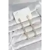 Su Yolu Baget Pirinç Kadın Küpe