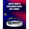 Süper Parlak Led Kafa Feneri 3 Renk 53 Mod Type C Şarjlı