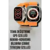 Suya Ve Toza Dayanıklı 45 Mm Akıllı Saat Bildirim Ve Cevapsız Çağrı Görüntüleme