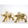 Swarovski Taşlı Tekli Leopar Model 3