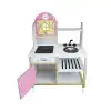 T1012 AHŞAP MUTFAK PEMBE LEDSİZ