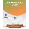 Tasarruflu Pervane Led Ampül 4 Kollu 60 Watt Geniş Alan Aydınlatma