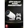 Taşınabilir Android Projeksiyon Ayaklı Çift Kollu 4K Çözünürlüklü Sinema Projeksiyonu