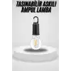 Taşınabilir Askılı Ampul Kamp Lambası Askılı Type-c Şarjlı Bahçe Lambası
