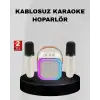 Taşınabilir Karaoke Hoparlör Bluetooth 5.0 ve Çift Mikrofonlu