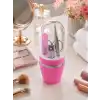 Taşınabilir Manikür Seti Pembe Tırnak Bakım ve Kişisel Bakım Kiti