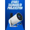 Taşınabilir Projeksiyon Ayaklı Projektör Android Uyumlu HDMI Girişli