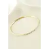 Taşlı Ajda Lüks Çelik Bilezik 2 mm