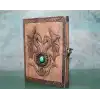 Taşlı Deri Defter Model 8