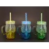 Tekli Cam Kurukafa Kupa Bardak Pipetli