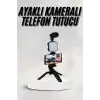 Telefon Tutucu Led Işıklı Kumandalı Mikrofon Telefon Vlog Video Kayıt