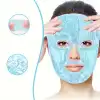 Terapi Jel Yüz Maskesi Soğuk Ve Sıcak Boncuklu Ayarlanabilir Maske (Mavi)